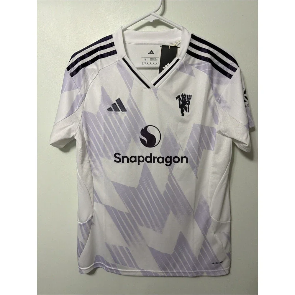 Manchester United 25/26 Licensed Away Jersey White Purple Men’s Medium NWT